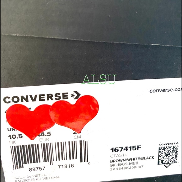 Converse Chuck Taylor AS High Brown Peace Men’s - Picture 7 of 7